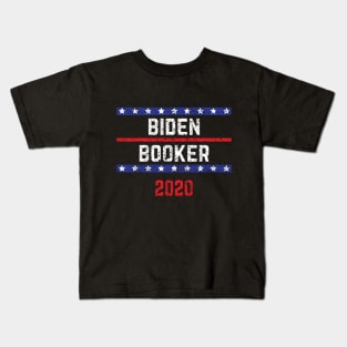 Joe Biden 2020 and Cory Booker on the One Ticket. Biden Booker 2020 Vintage Distressed Kids T-Shirt